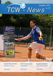 TCW News 2022 Vorschaubild Tennisclub Wettenberg Gießen